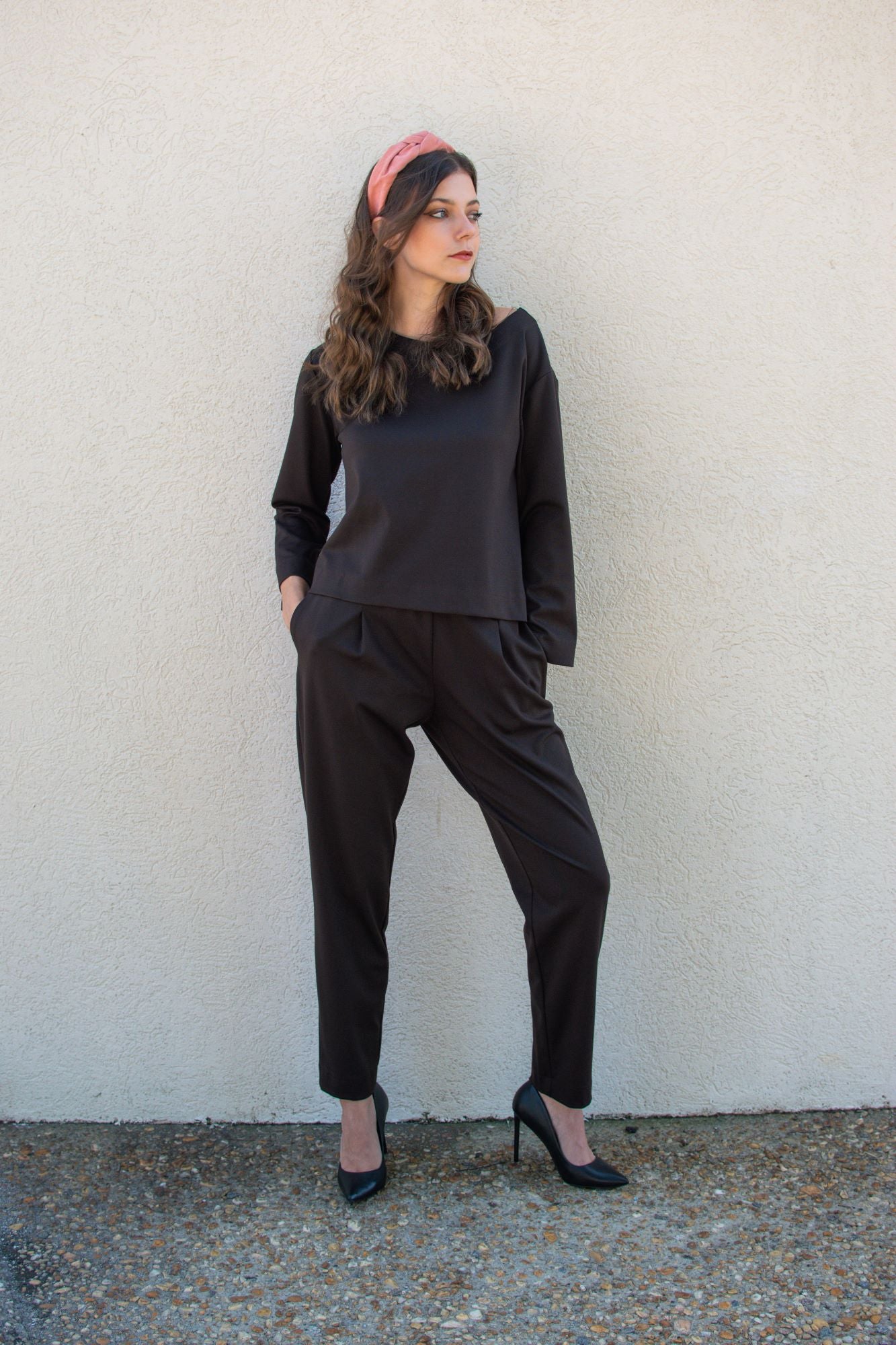 Alexis | Dark Brown Full Length Pant