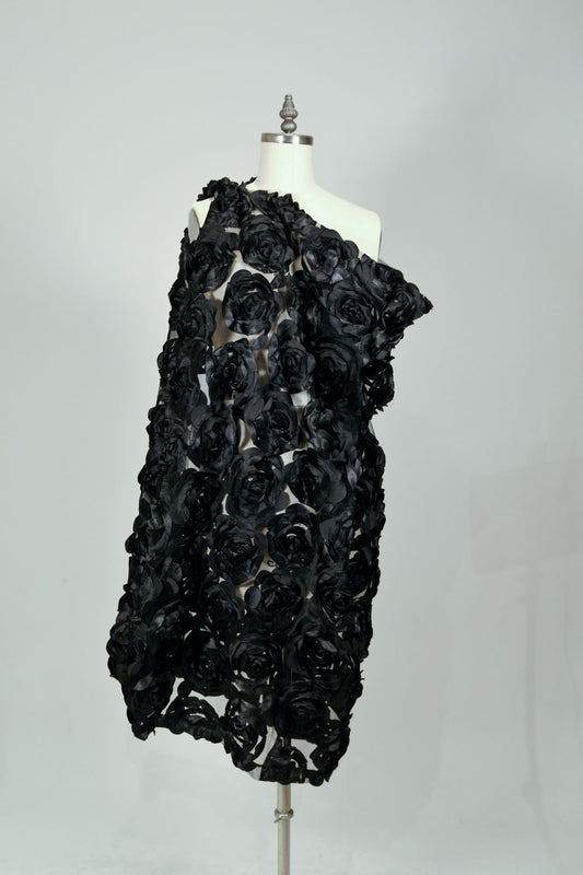 Black Rose | One-of-a-kind Textured Tunic
