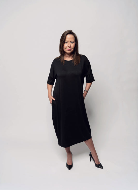 June | Oversized Lightweight Rayon Jersey Dress