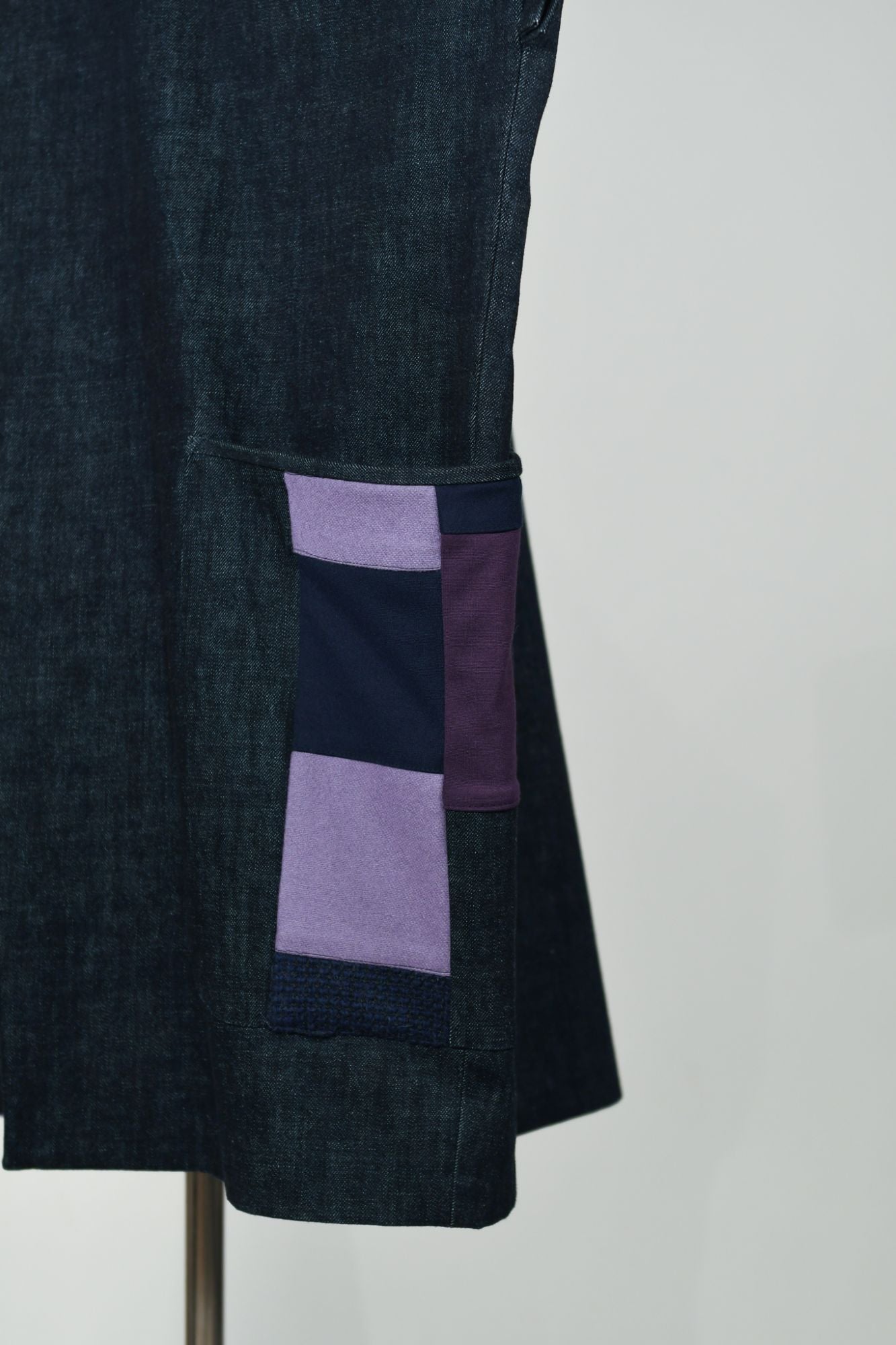 Lilac Crossing | One-of-a-kind Denim Patchwork Kimono Coat
