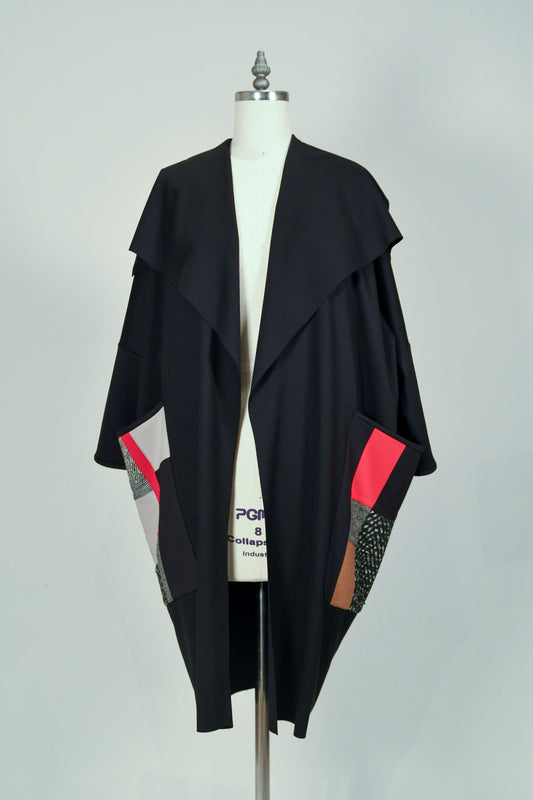 Madelaine | One-of-a-kind Black Ponte Coat