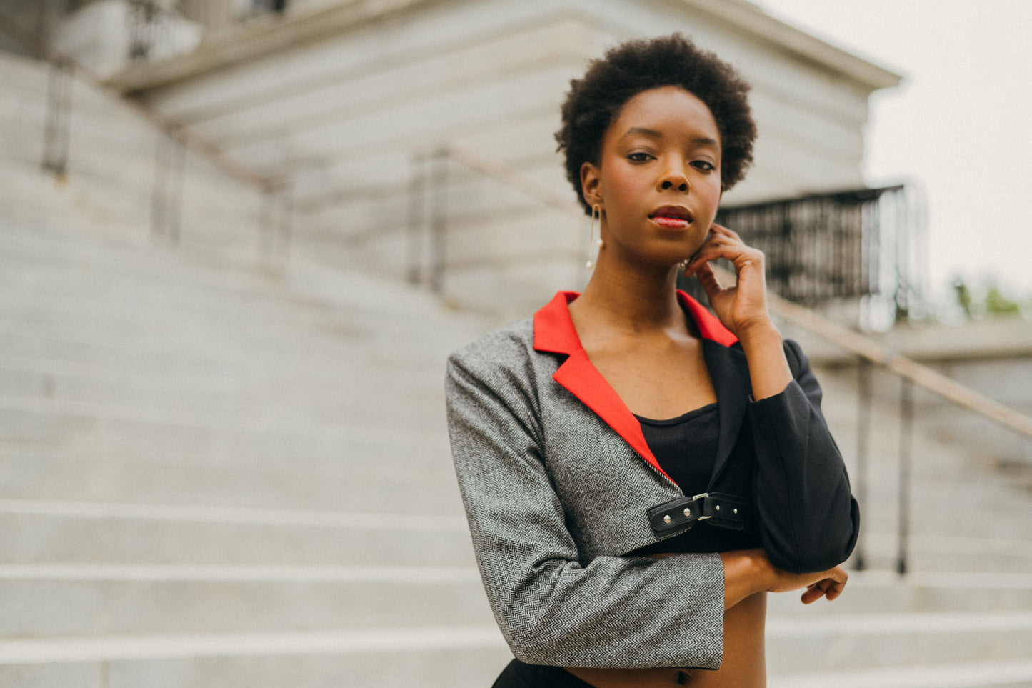 Olive | Cropped Blazer