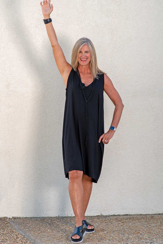 Dorothea | Black Tank Jersey Dress
