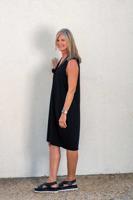 Dorothea | Black Tank Jersey Dress