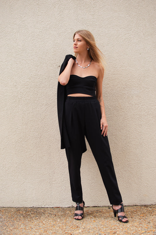 Alexis I Black Full Length Ponte Pant