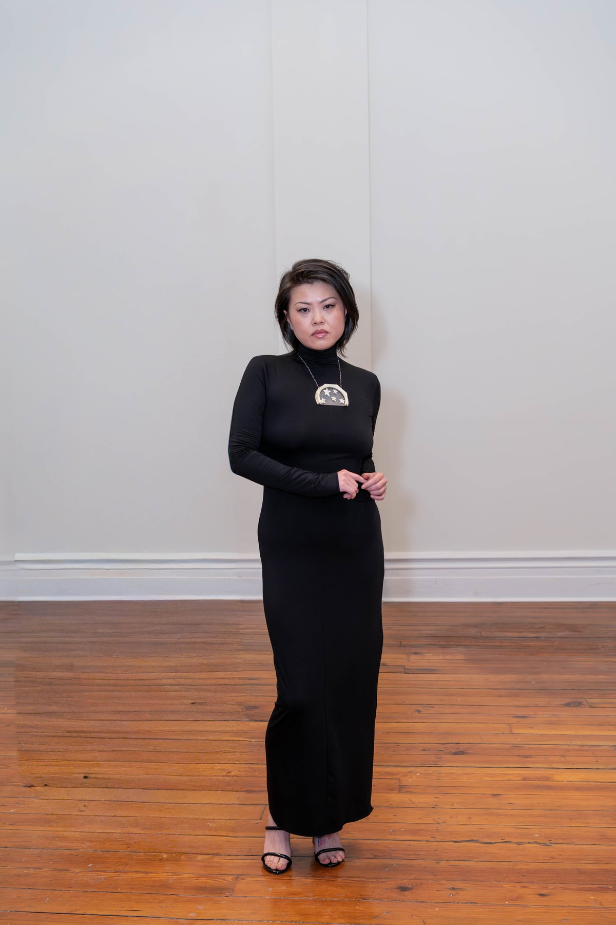 Madeleine | Long-Sleeve Turtleneck Maxi Dress
