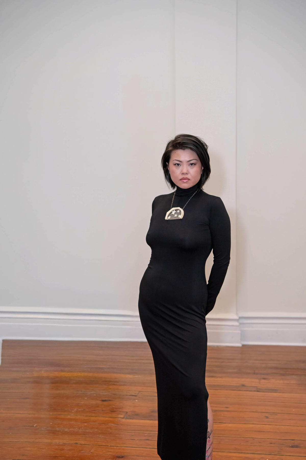 Madeleine | Long-Sleeve Turtleneck Maxi Dress