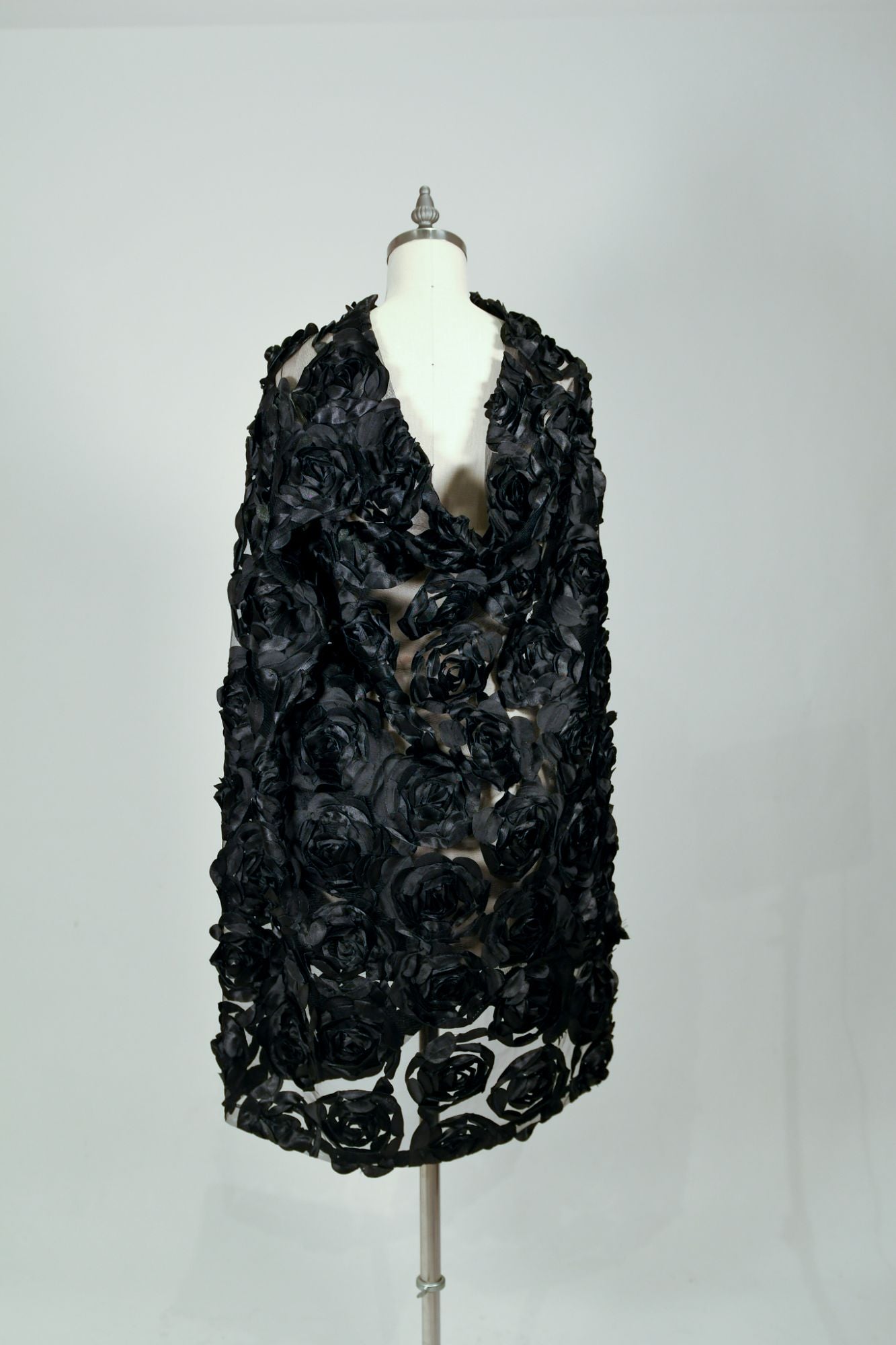 Black Rose | One-of-a-kind Textured Tunic