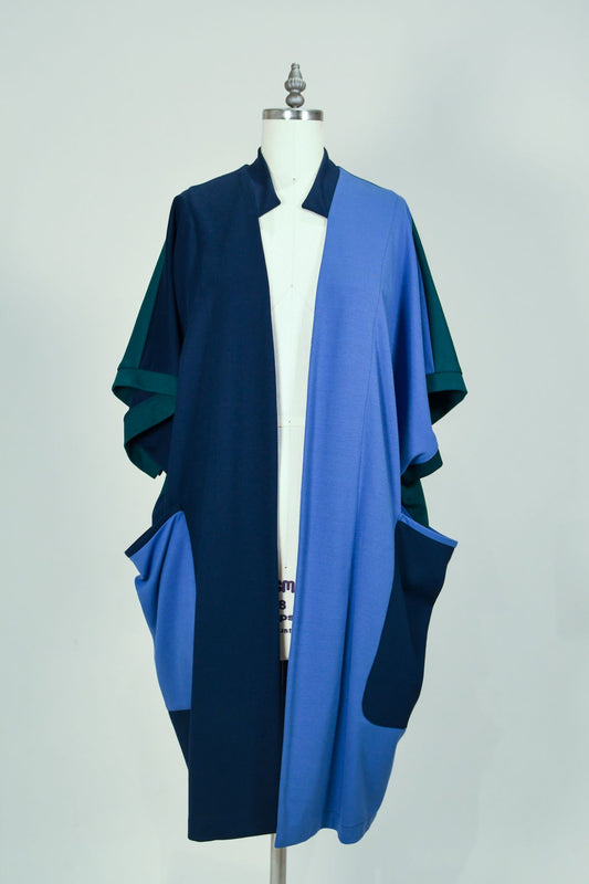 Blue Poppy | One-of-a-kind Kimono Coat