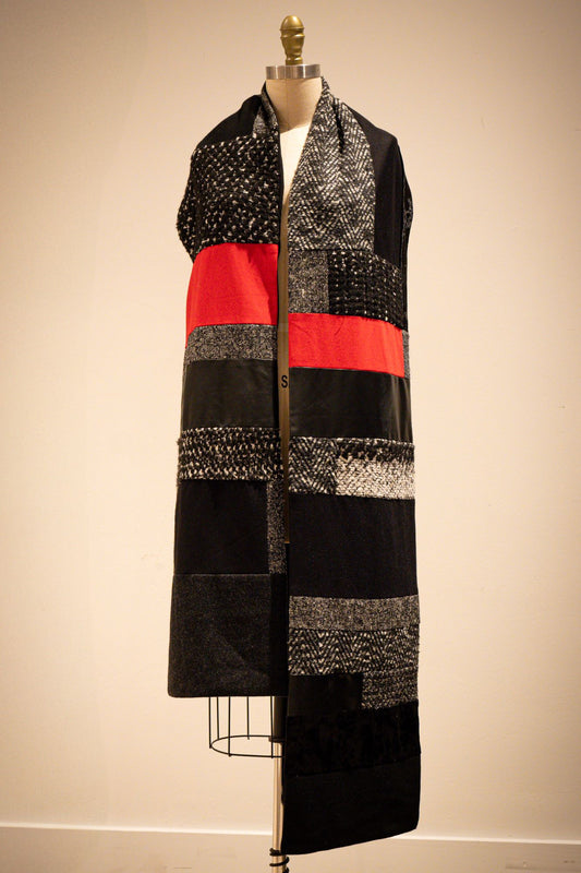 Brooklyn No. 18 | Multi-Color Patchwork Scarf