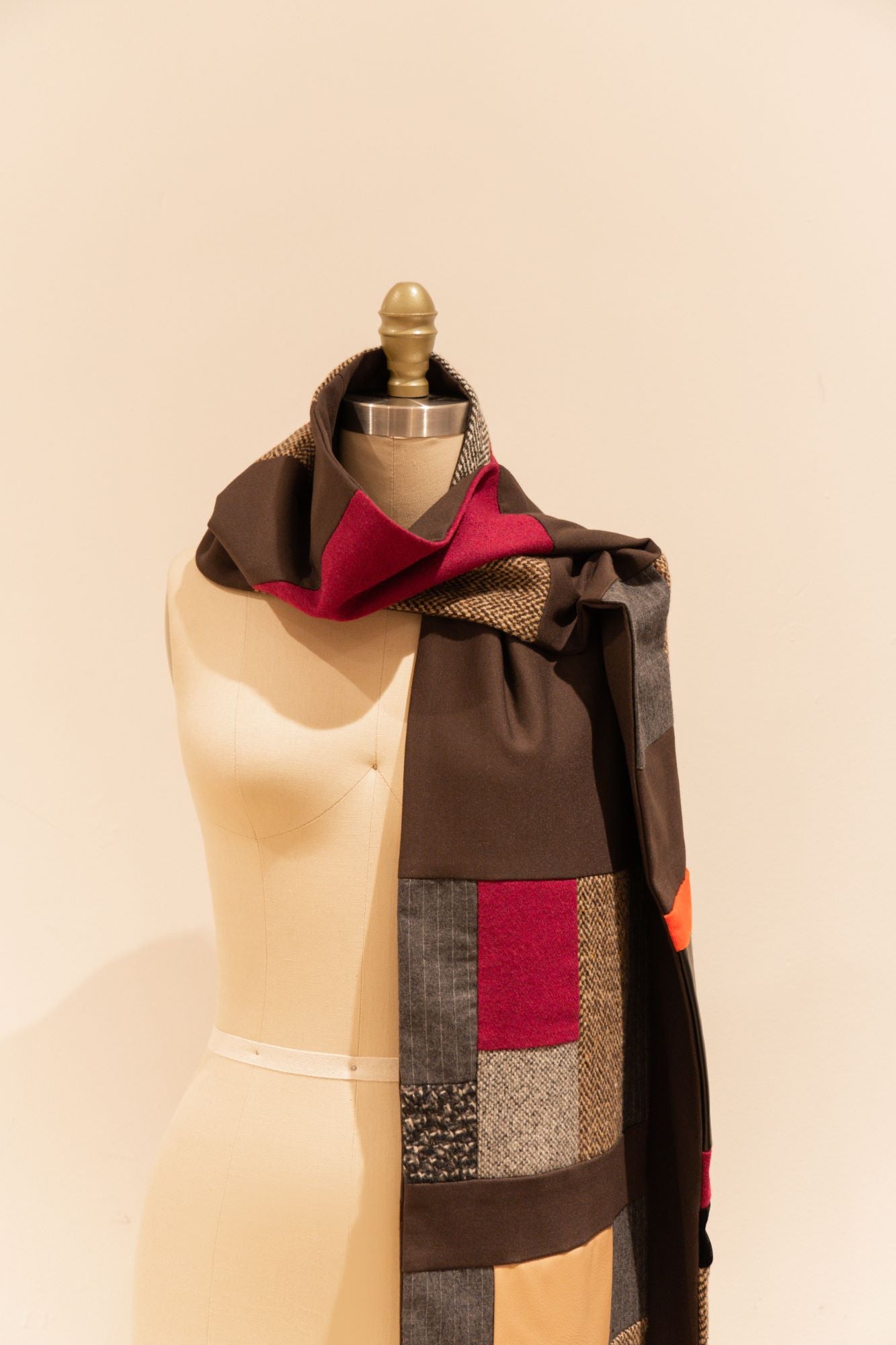 Brooklyn No. 16 | Multi-Color Patchwork Scarf