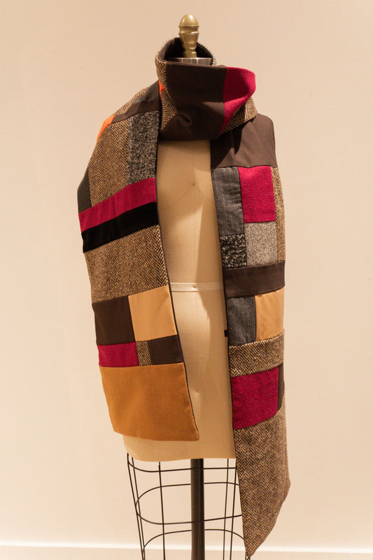 Brooklyn No. 16 | Multi-Color Patchwork Scarf