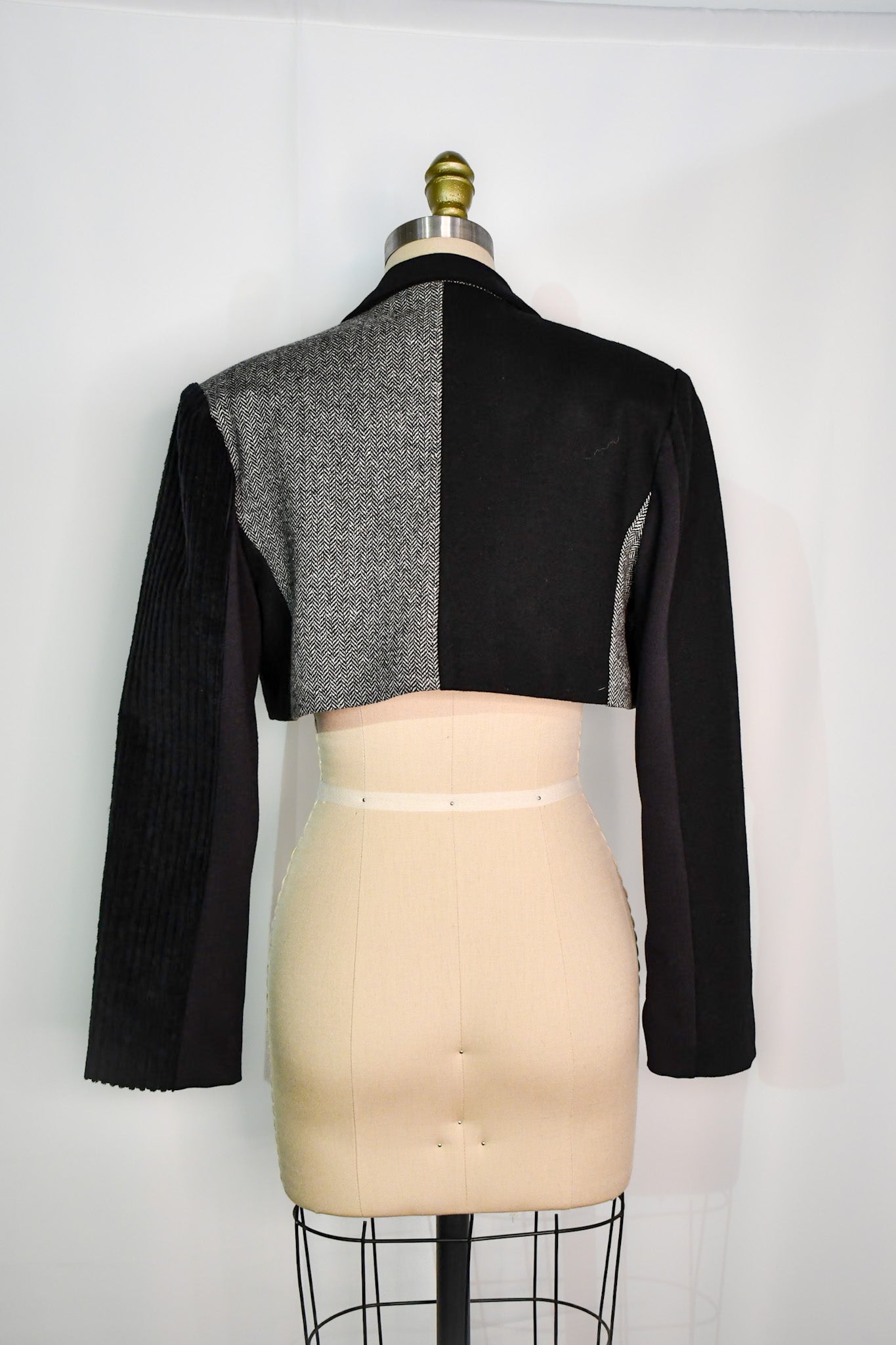 Olivia | One-of-a-kind Cropped Patchwork Blazer