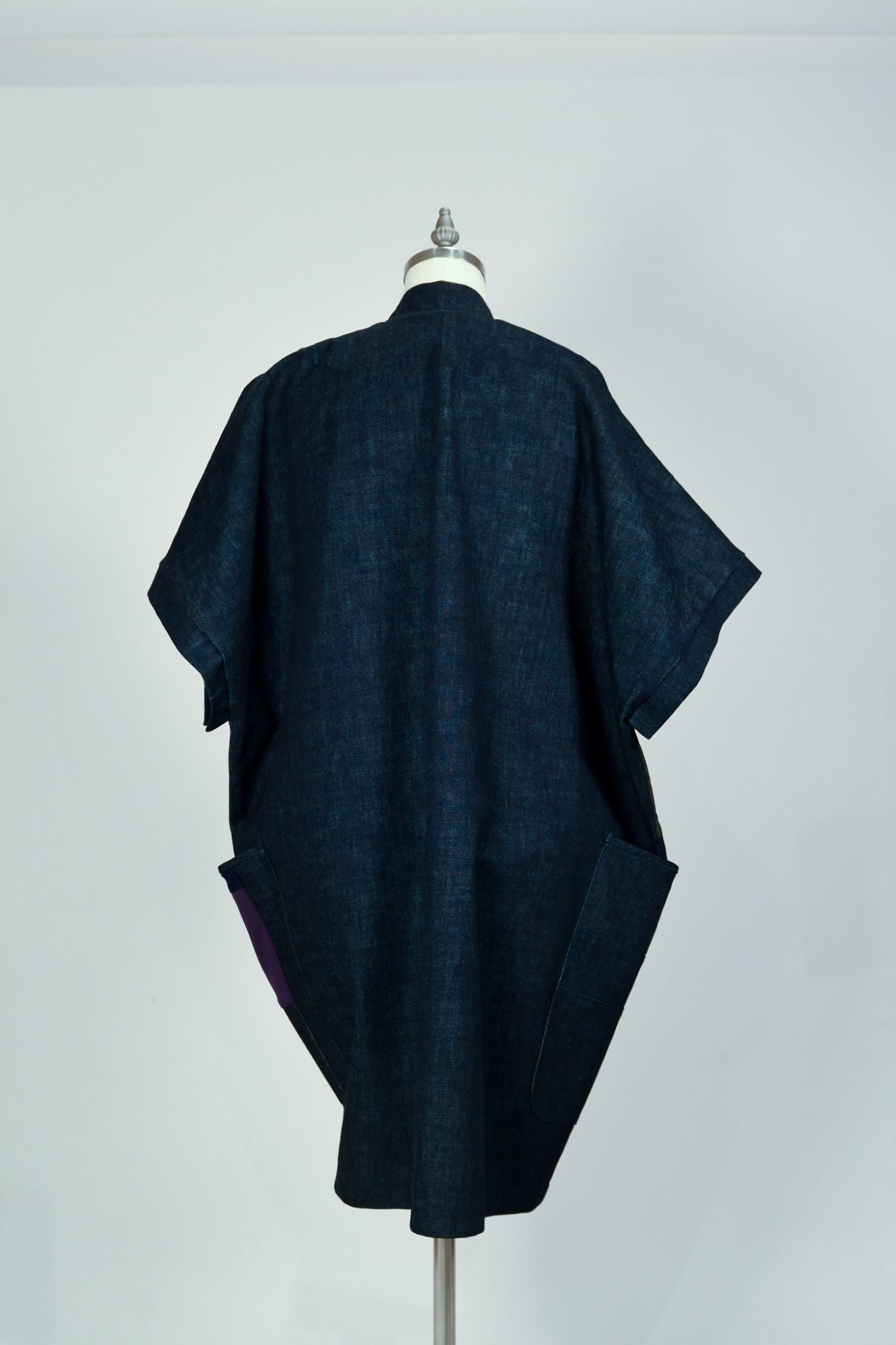 Lilac Crossing | One-of-a-kind Denim Patchwork Kimono Coat