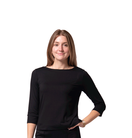 Lauren | Black Jersey Top