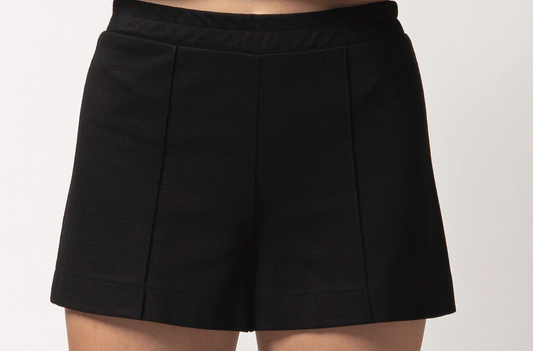 Morgie | Black Ponte Shorts
