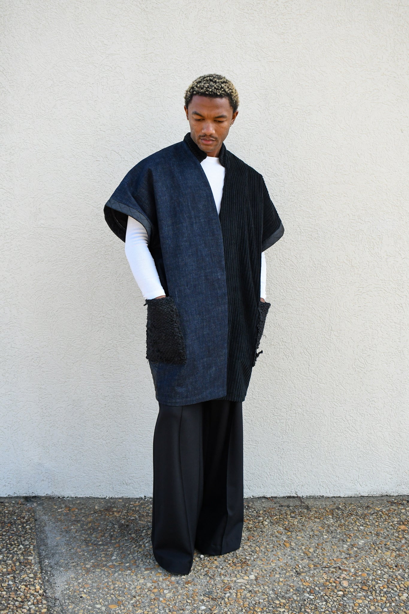 Intended Frames | One-of-a-kind Woven Linen Kimono Coat