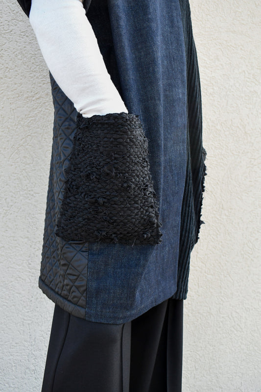 Intended Frames | One-of-a-kind Woven Linen Kimono Coat