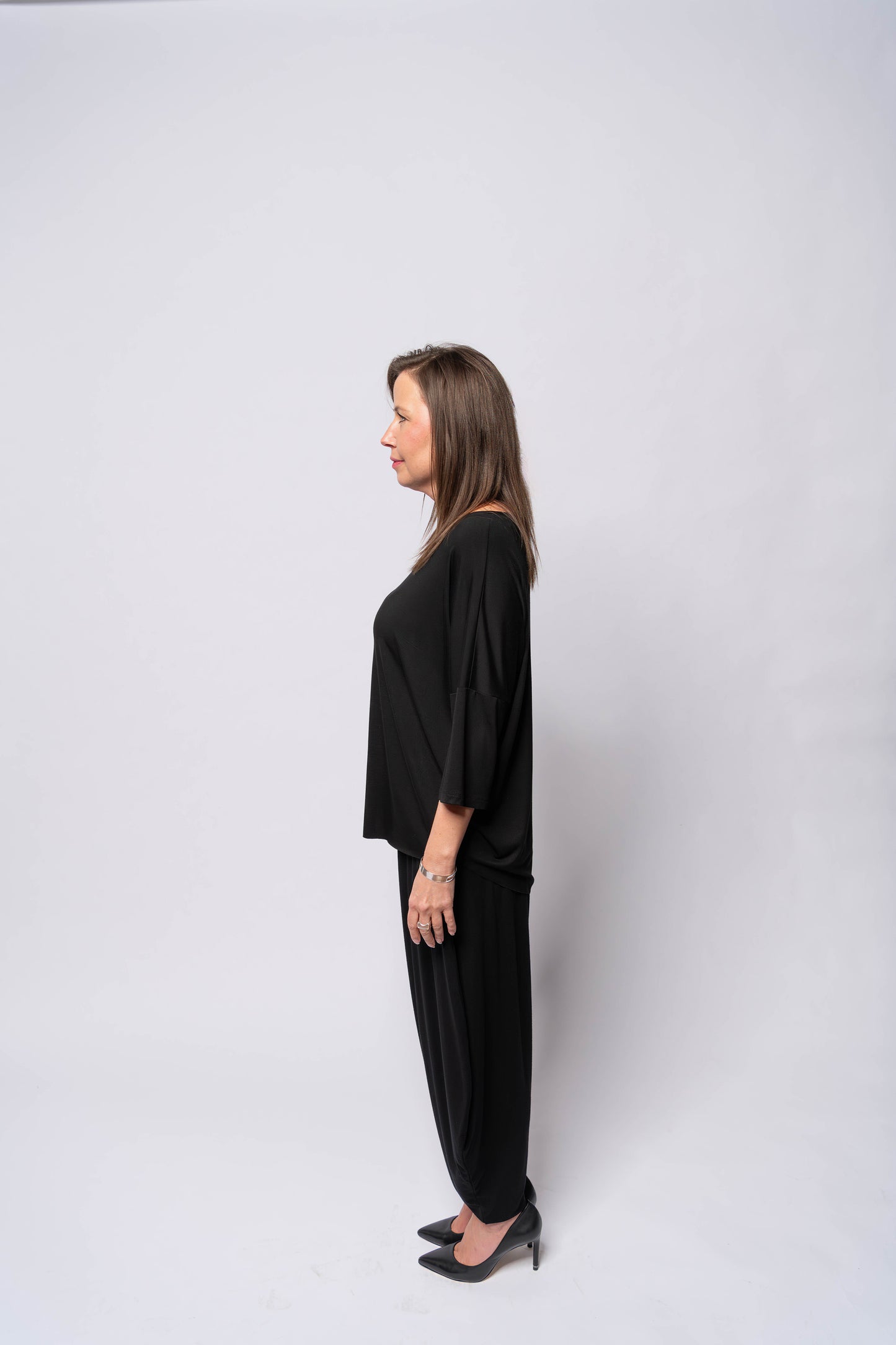 Hampton | 3/4 Sleeve Oversized O-shape Top