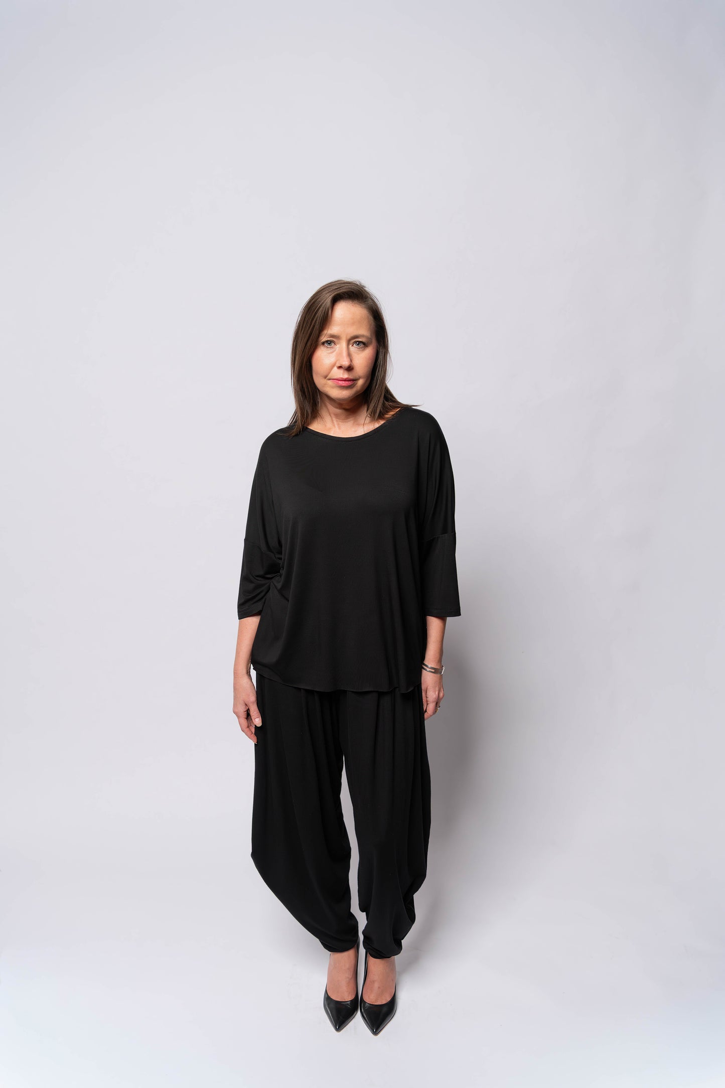 Hampton | 3/4 Sleeve Oversized O-shape Top