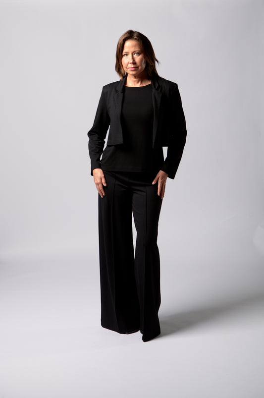 Vanessa | Black Cropped Jacket