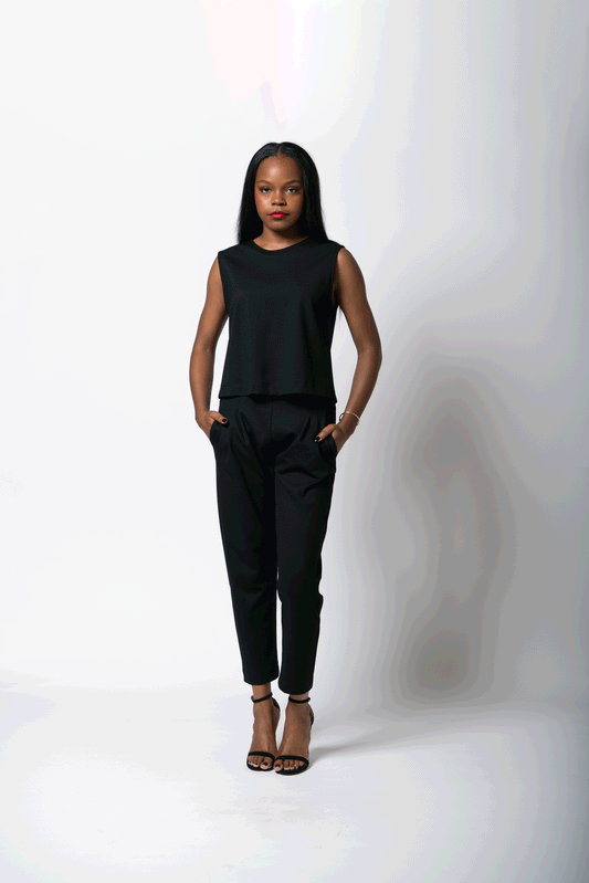 Ashley | Ponte Black Top