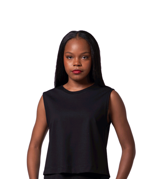 Ashley | Ponte Black Top