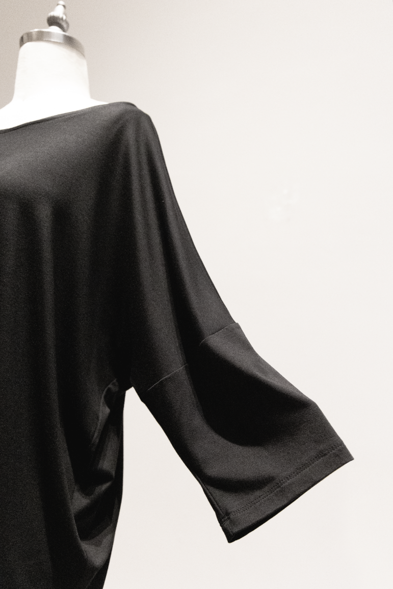 Hampton | 3/4 Sleeve Oversized O-shape Top