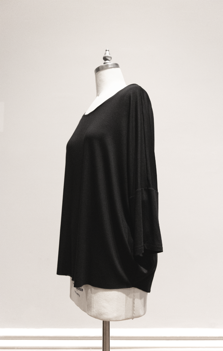Hampton | 3/4 Sleeve Oversized O-shape Top
