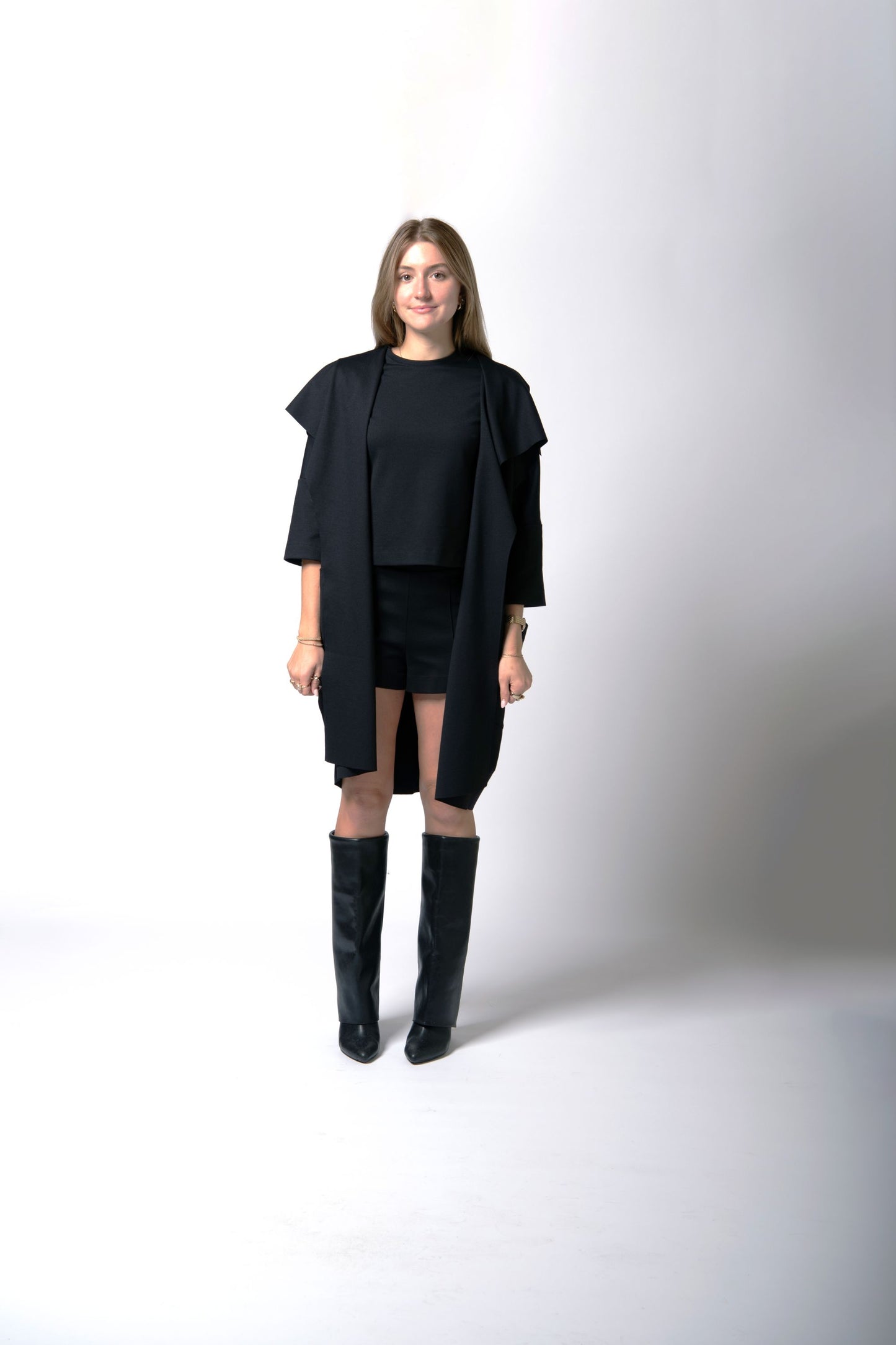 Kate | Black Ponte Coat