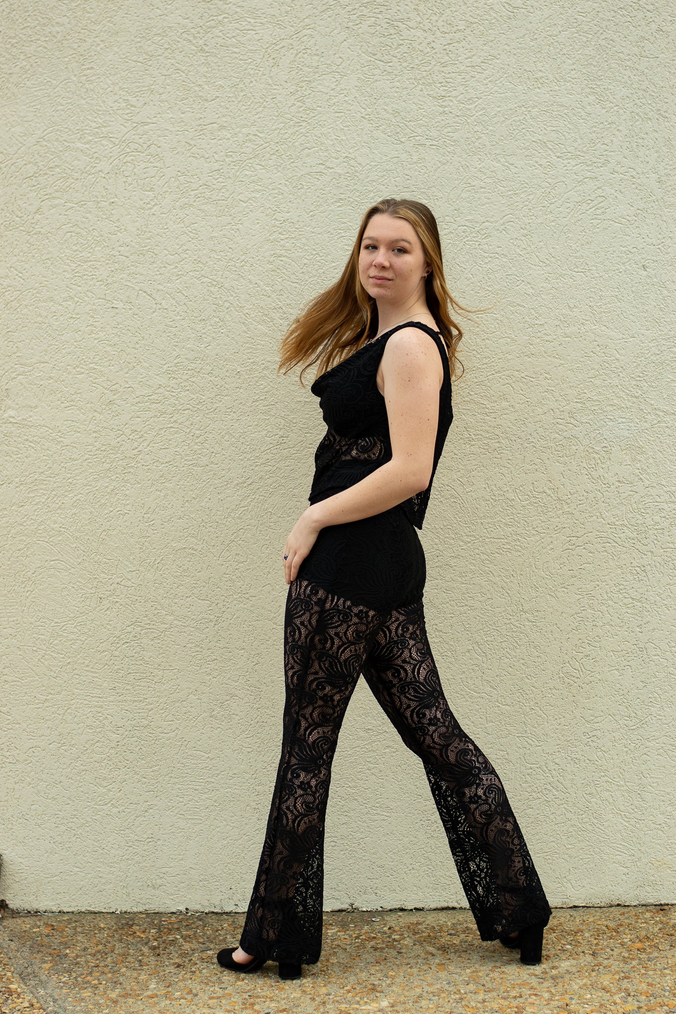 Bianca | Flared Lace Pants