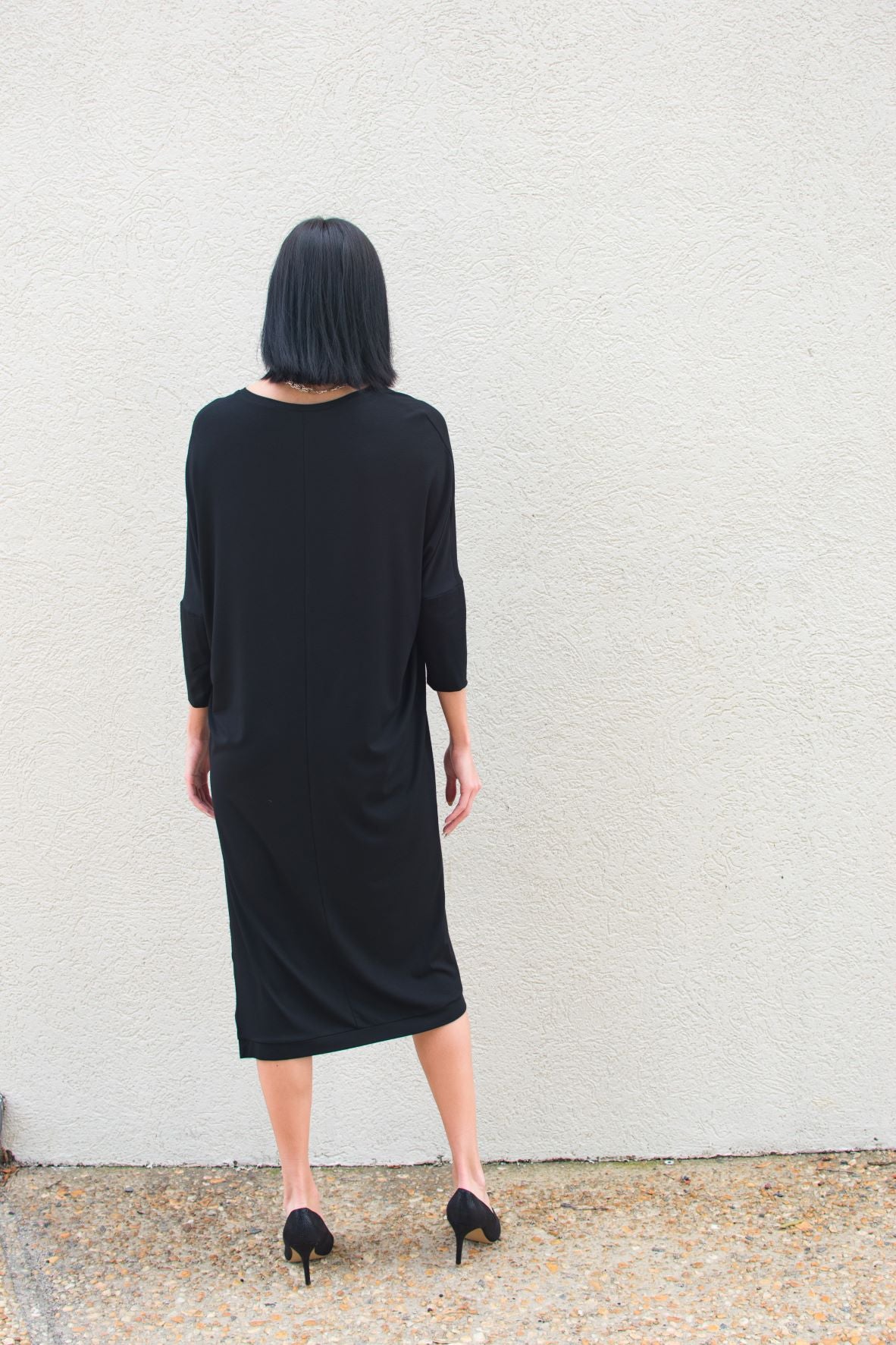 Ivy Marie Dolman 3 4 Sleeve Jersey Midi Dress Anton Maxine