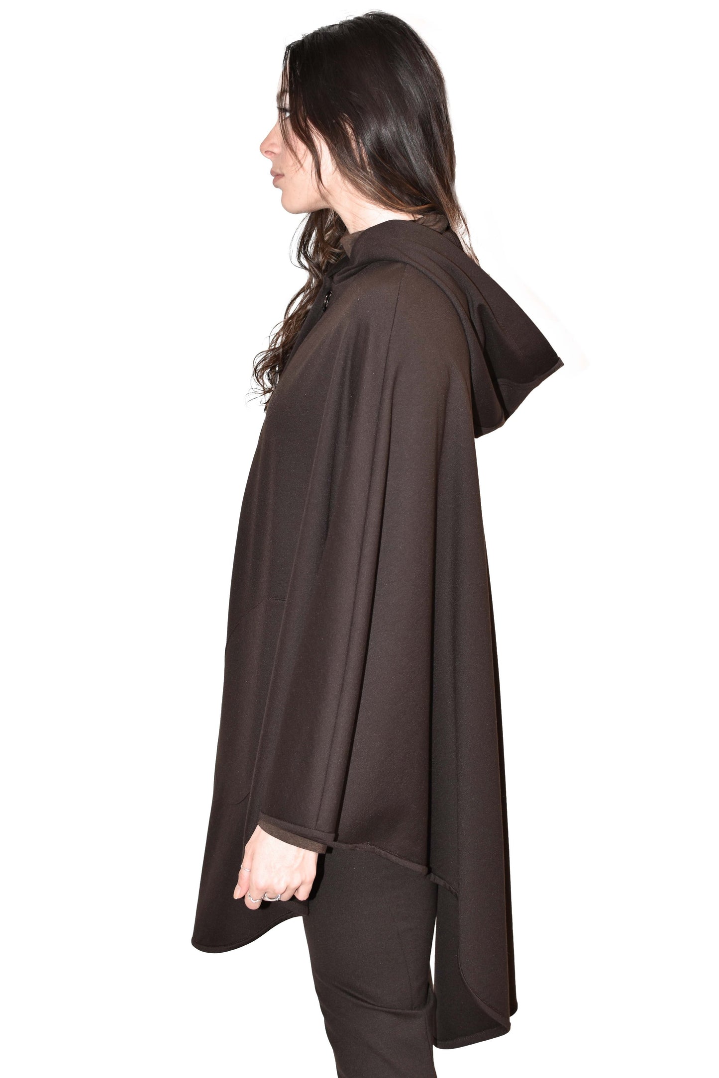 Charly | Brown Jersey Cape